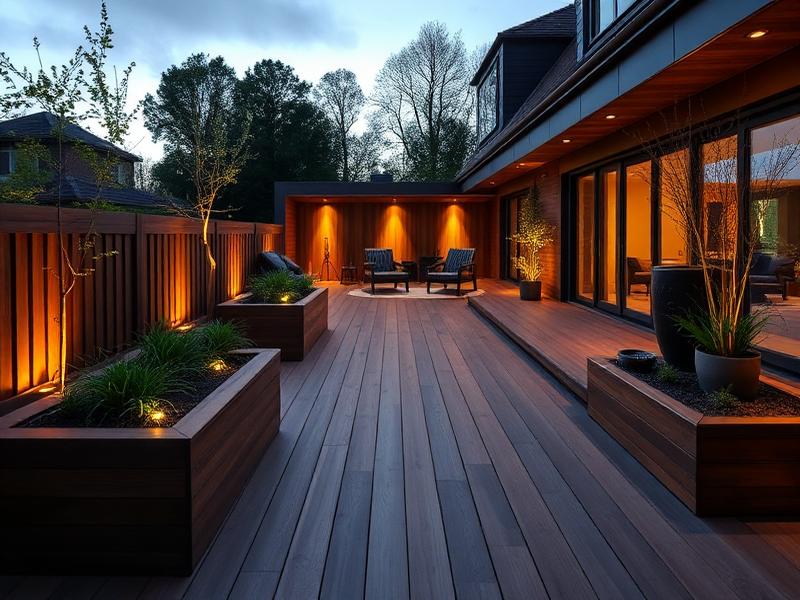 Terras met verlichting — Mortsel