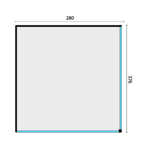 KubeLine 380 x 280 cm, onbehandeld